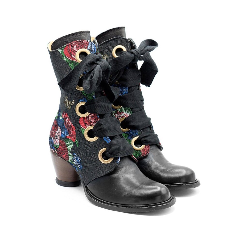 East End  Gladstone Mid-Calf Lace-Up Boots